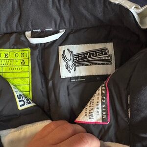 Spyder snow pants size 12 very good condition